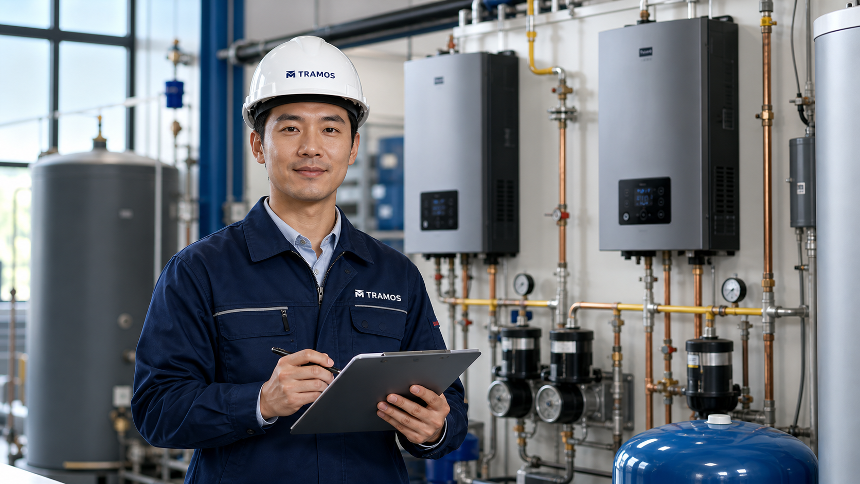Tramos sales engineer and equipment room